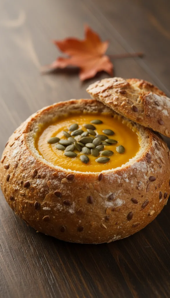 15 Rustic Bread Bowl Soup Presentation Ideas 8 Original butternut squash 202602132124
