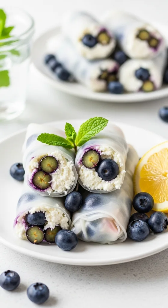 Originalblueberry lemon ricotta spring rollspinte 03d324911d