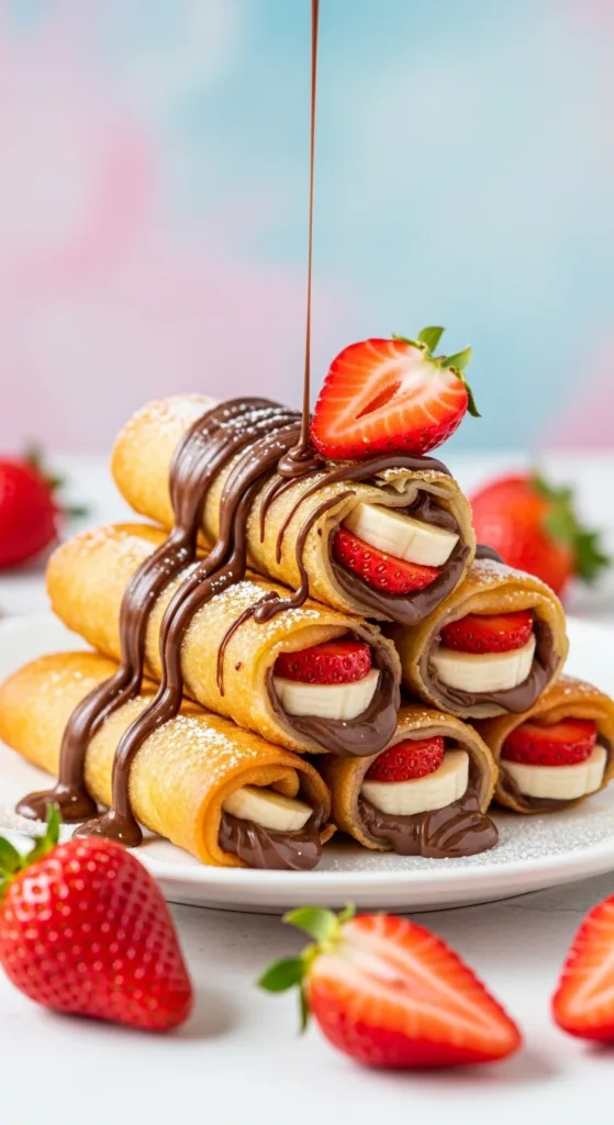 Originalstrawberry banana nutella spring rollspin 33d21c9d13