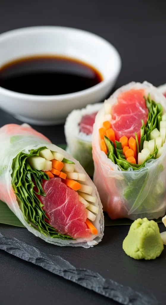 Spicy tuna spring rolls dc9ef33b86