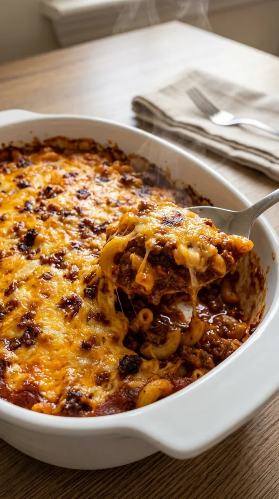 Beef macaroni casserole 202603231920