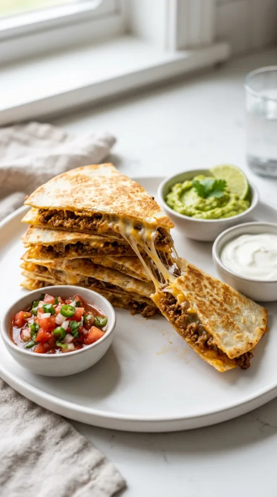 Beef quesadilla wedges 202603231928
