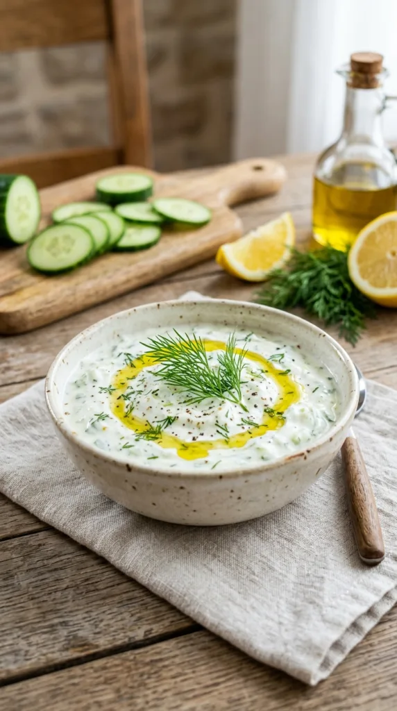 Bowl of tzatziki 202603241118