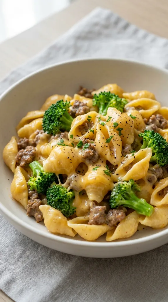 Cheesy beef broccoli 202603231853