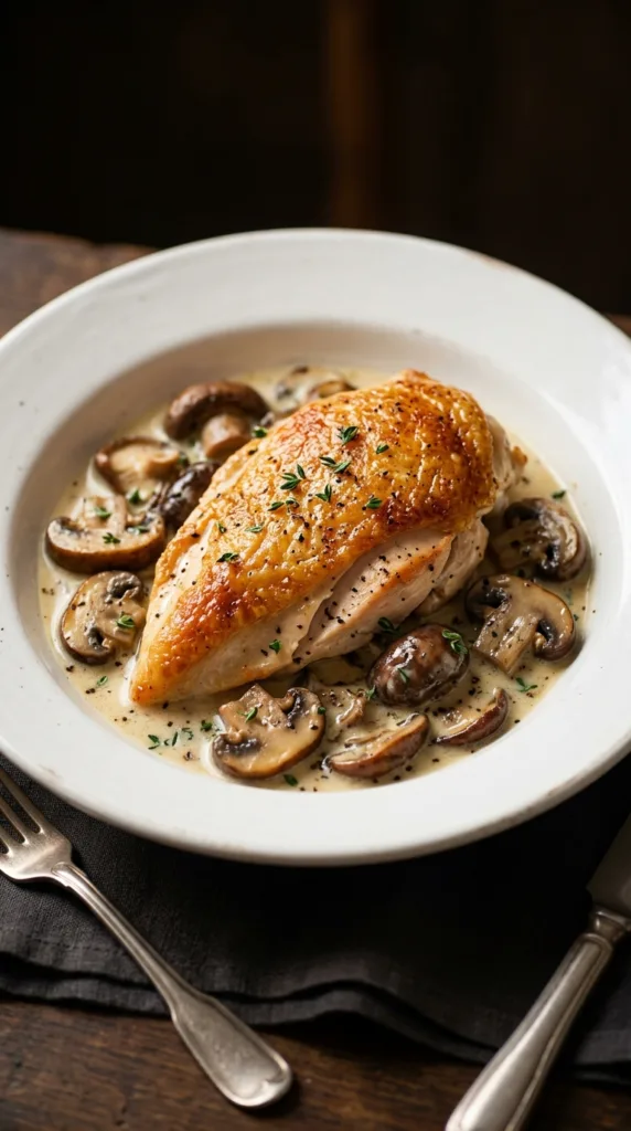 Chicken breast with mushrooms e5600278e9