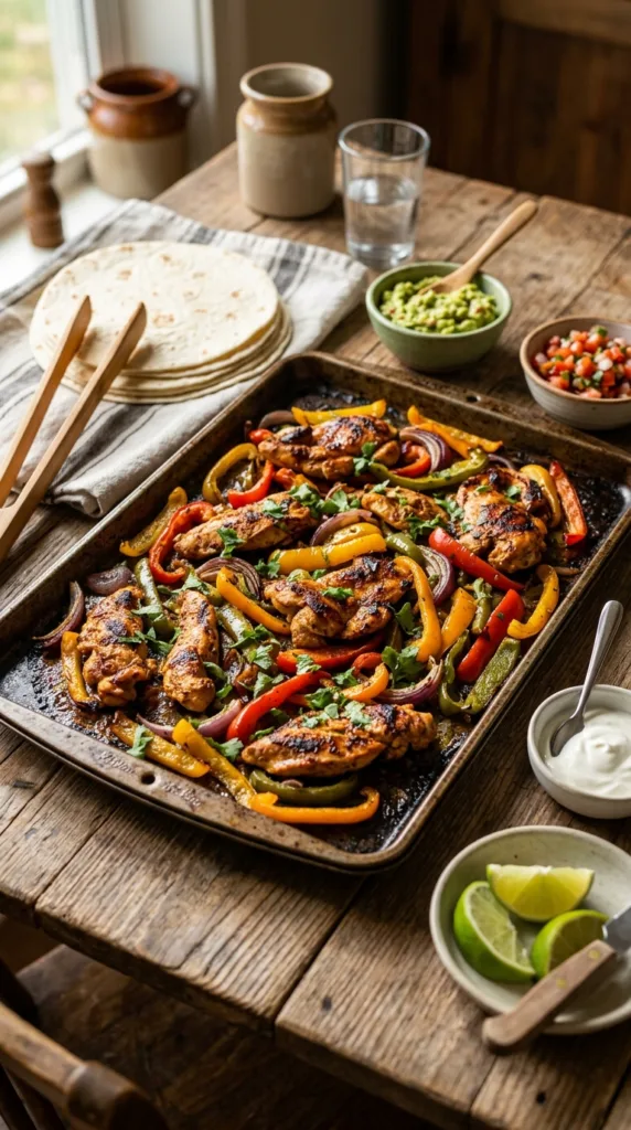 Chicken fajitas on 202603232057