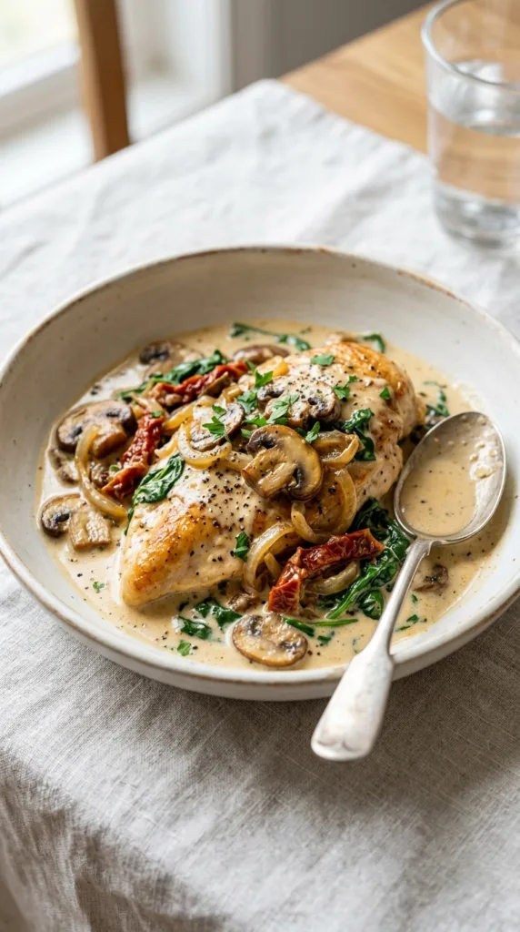 Chicken with mushrooms cream sauce f1af7fbb1b