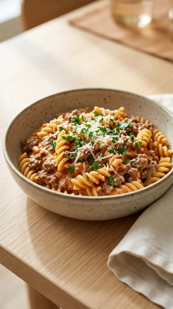 3 Irresistible Creamy One-Pot Ground Beef Pasta Recipes (Ready in 30 Minutes!) 2 Original prompta picture of creamy ground beef pas 56a73a4286 1