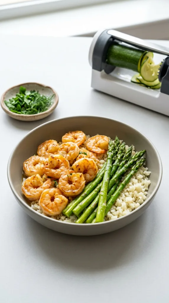 Shrimp asparagus cauliflower 202603241105
