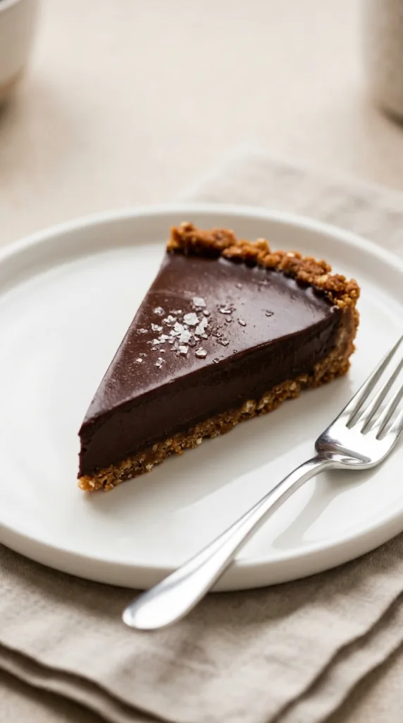 Moody Candlelit Winter Dinner Table: 7 Styling Hacks 7 Slice of chocolate tart 95e8a2f03d