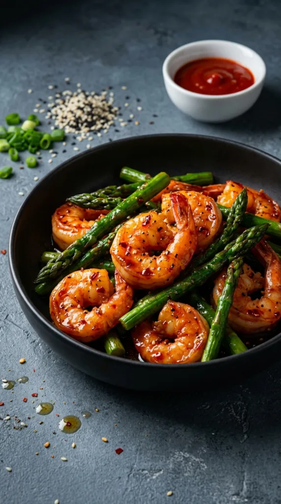 Spicy shrimp asparagus 202603241103