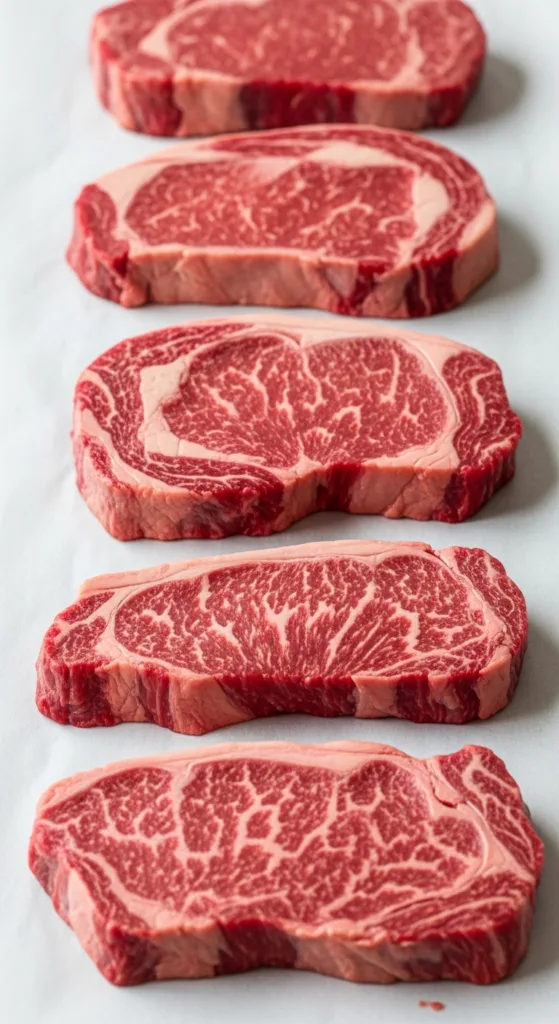 Variety of raw steaks displayed 7d1898ef24