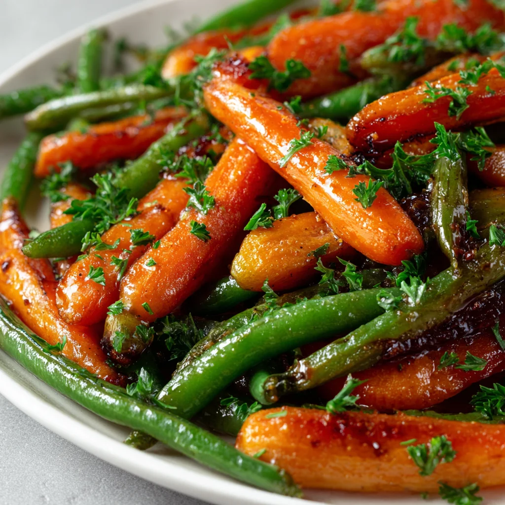 Honey Glazed Carrots Green Beans 2