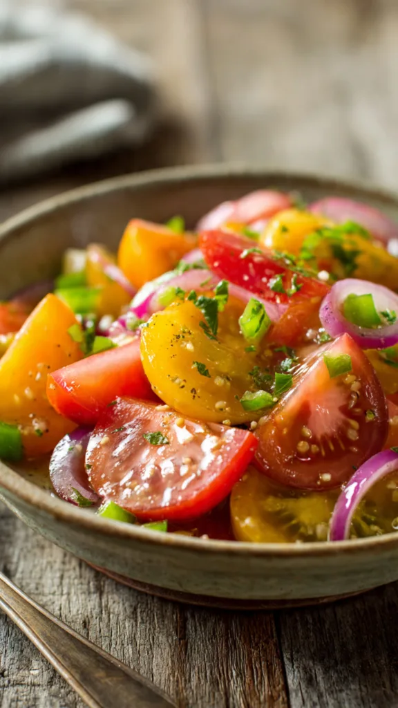 a rustic earthy ceramic bowl filled with a classic