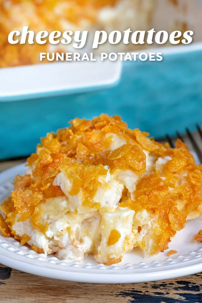 cheesy potatoes funeral potatoes recipe title