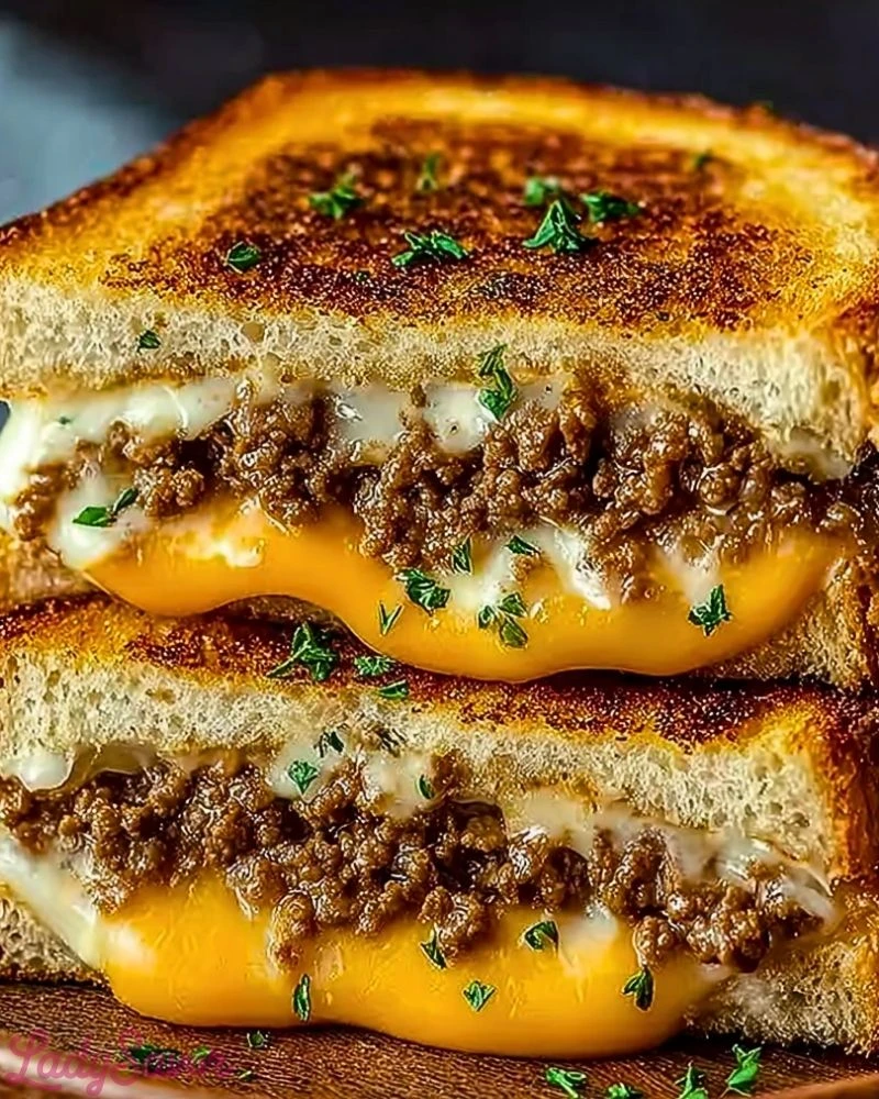 ultimate cheesy ground beef melt 1