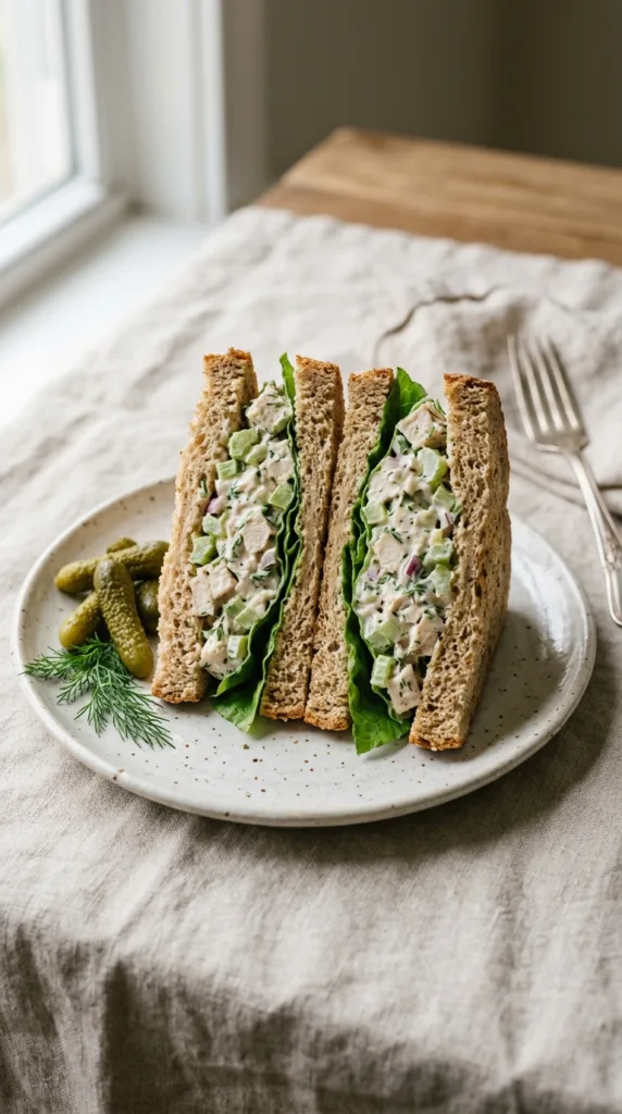 Chicken salad sandwich on bread 202605101957