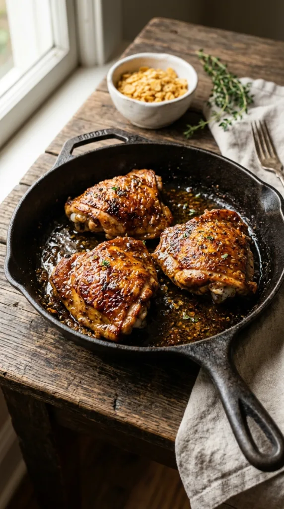 10 Best Chicken Dinner Recipes for Busy Weeknights 3 Chicken thighs in cast iron skillet 202605101912