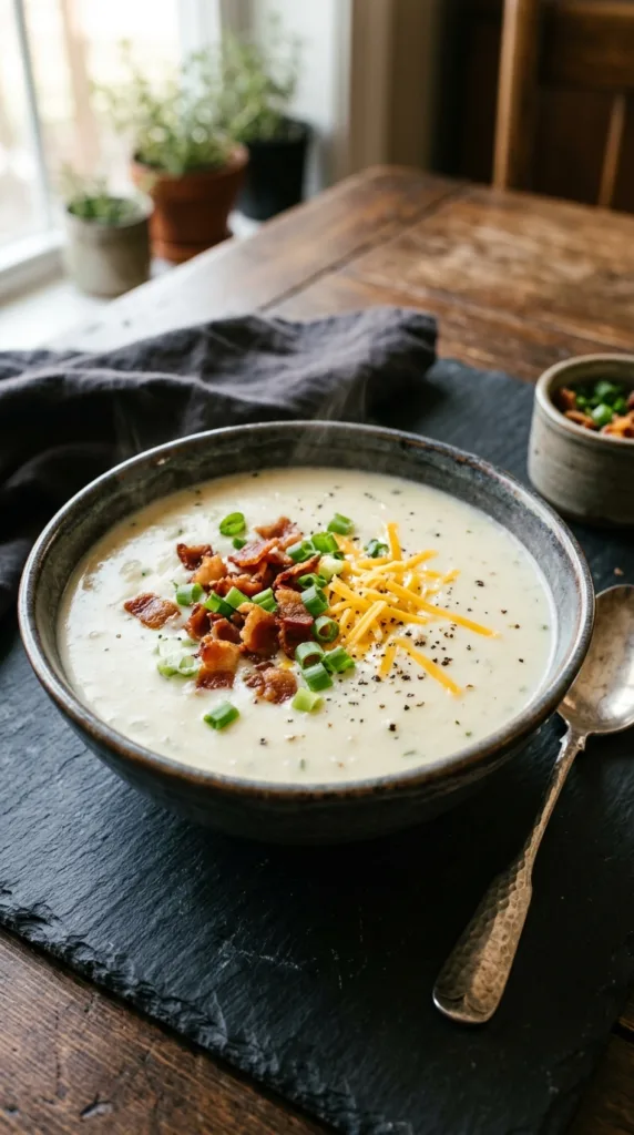 9 Cozy Soup Recipes Perfect for Family Dinners 5 Creamy potato soup with bacon 202605072108