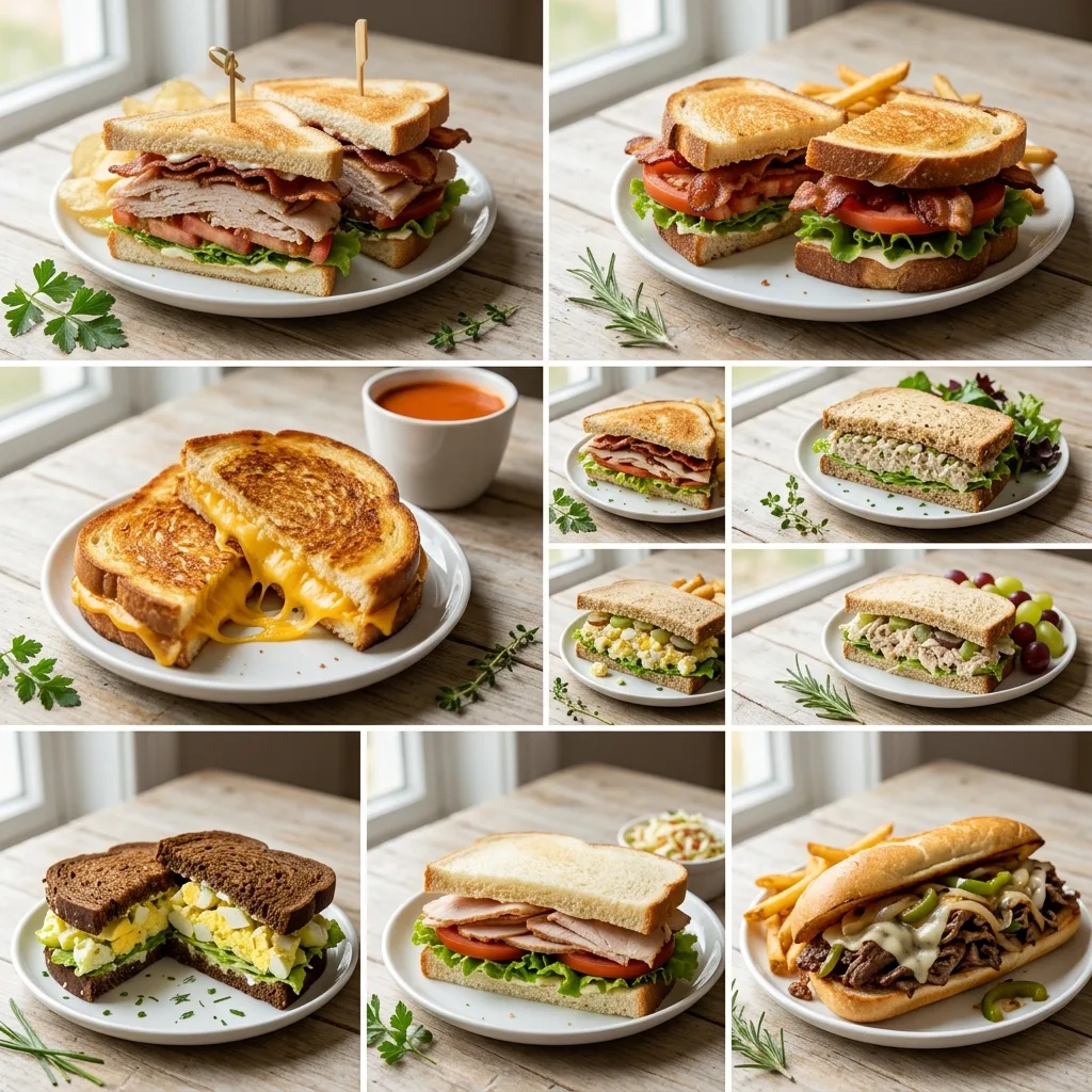 Eight lunch sandwiches collage 202605101950