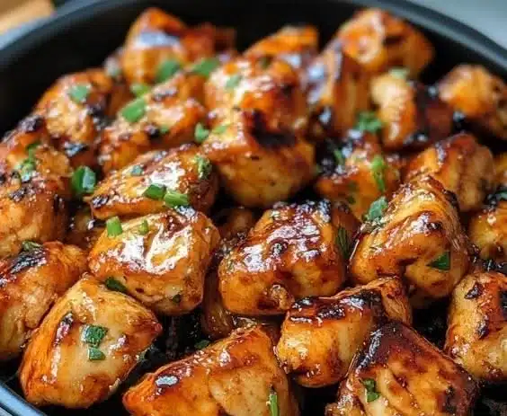 Delicious air fryer teriyaki chicken served with vegetables