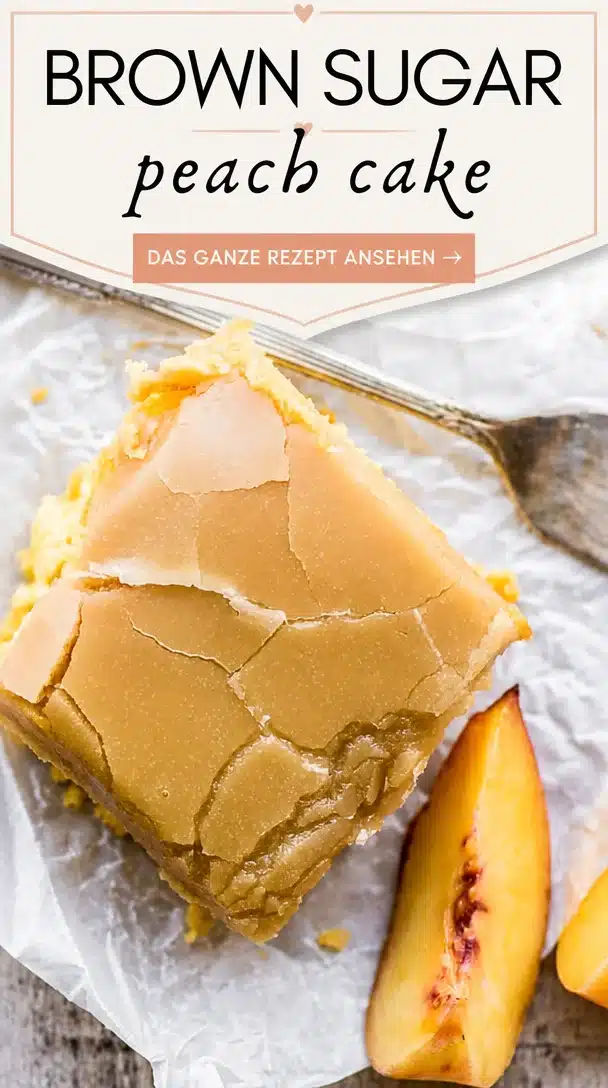 Easy Brown Sugar Peach Cake