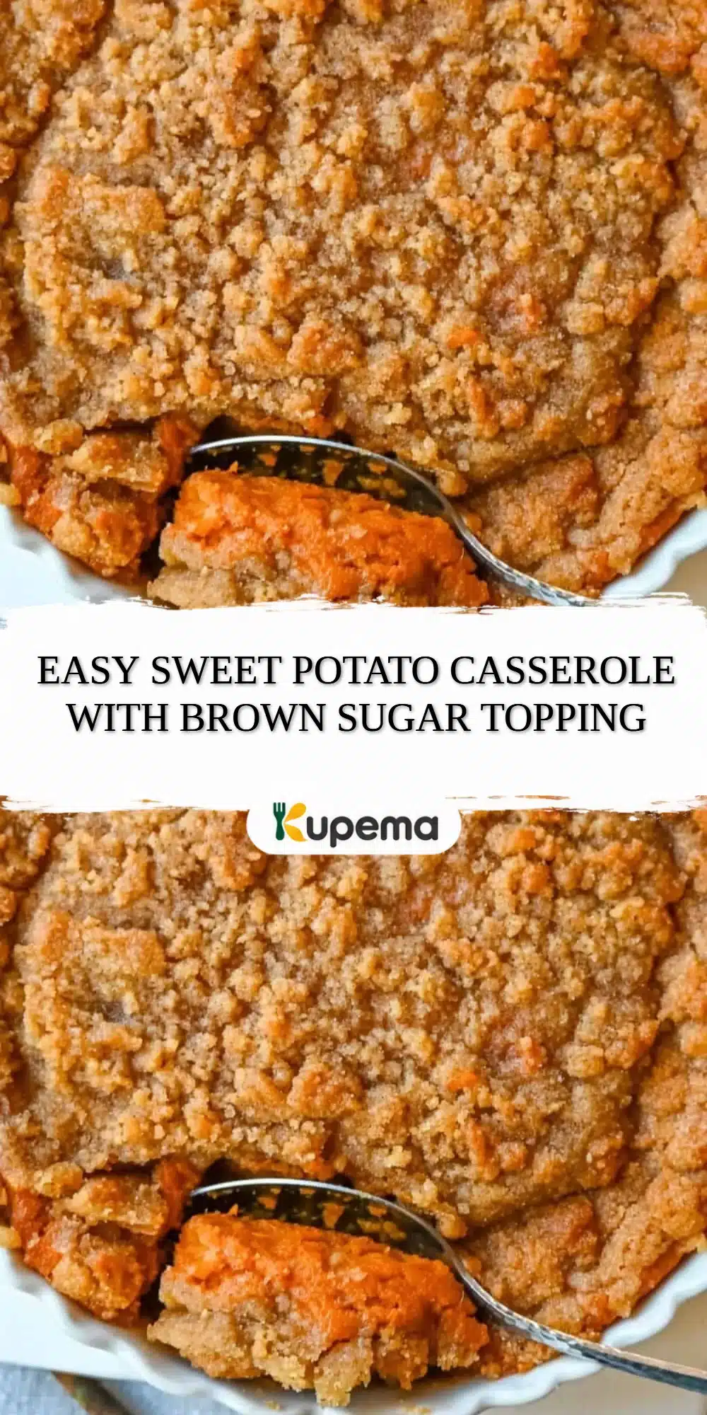 Easy Sweet Potato Casserole with Brown Sugar Topping