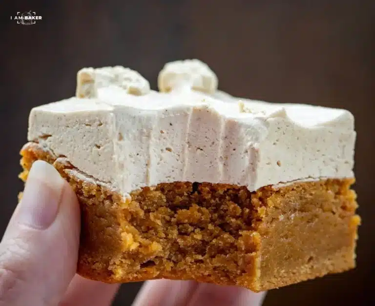 Slice of gingerbread hermine on a festive plate
