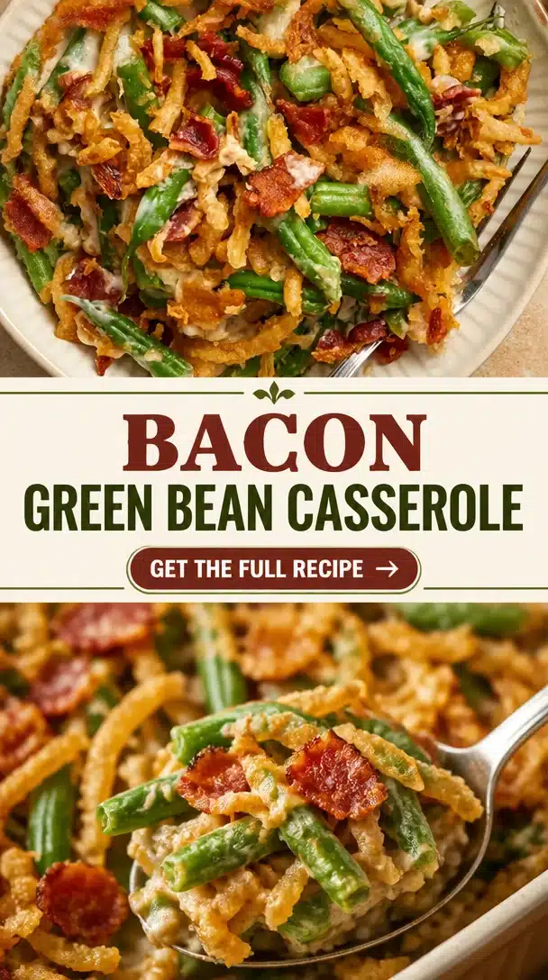 Parmesan Bacon Green Bean Casserole Recipe
